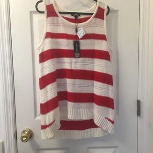 Cute knit sleevless top SIZE L